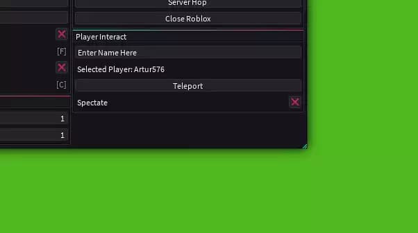 Universal PlayerInteract [{ Spectate, Teleport to Player }]
