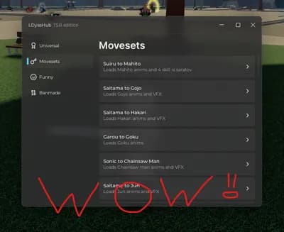 Tsb movesets hub