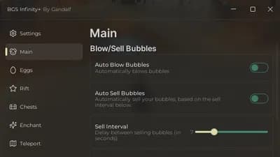 BGS Infinity+ | Auto Bubble & sell and more