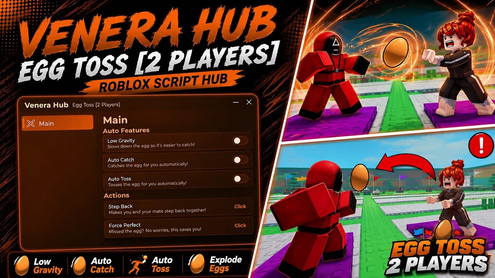 Egg Toss Script - Venera Hub