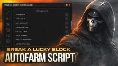 BREAK A LUCKY BLOCK AUTO FARM SCRIPT   V3NENO HUB 