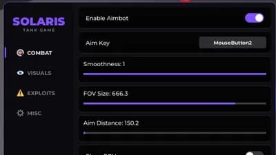 SOLARIS - TANK GAME | AIMBOT | SPEEDHACK | EXPLOITS | ESP