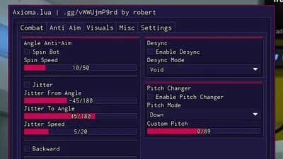 Axioma.lua for counter blox best free  hvh script 