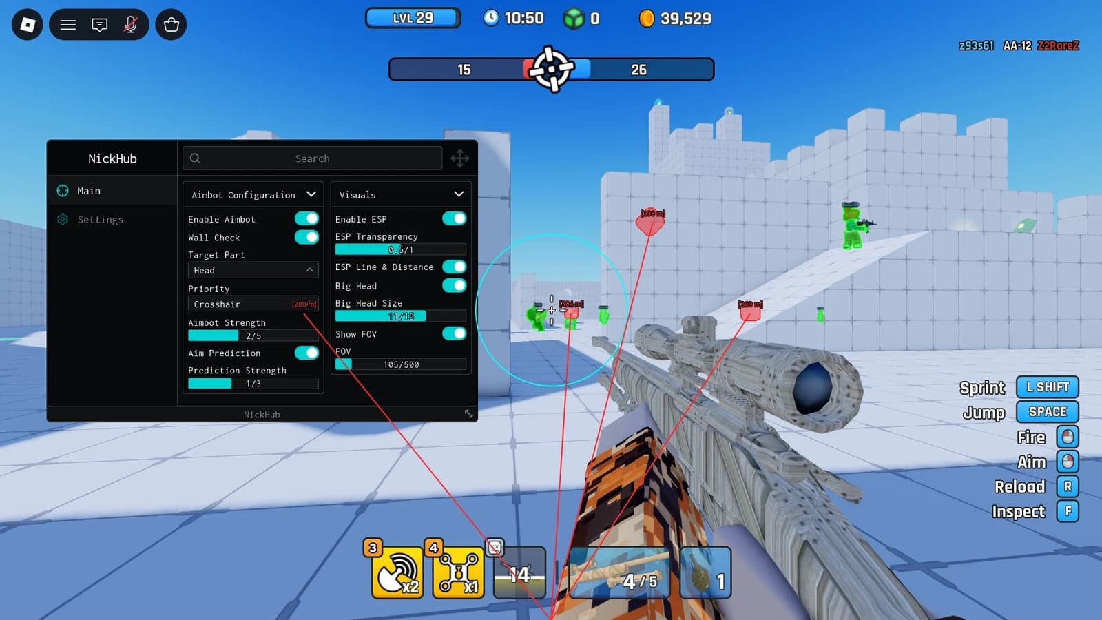 [UPDATED] NickHub Aimbot Esp Big Head Aim Prediction