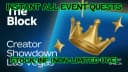 The Block Creator Showdown instant all tasks