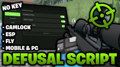 Defusal Script - Aimbot, Camlock, ESP, fly, and More