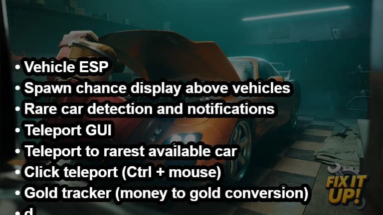 TP to rarest car ESP notifications TP GUI + MORE