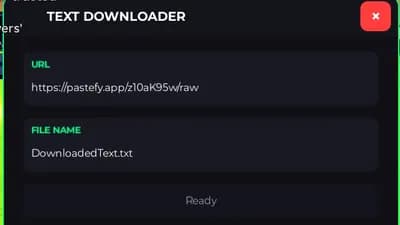 Text downloader