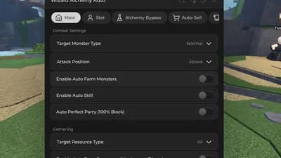 Autofarm | Auto Quest | Alchemy Bypass | Auto-Sell and More