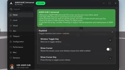 ASKR HUB Universal Script No Key