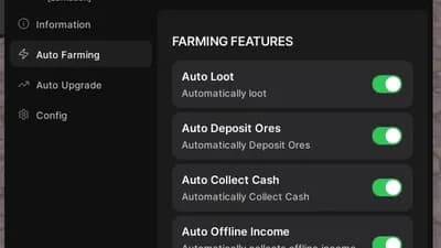 Auto Farm, Auto Chest, Auto Upgrade, Auto Claim...
