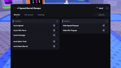 Auto Farm Barrels Trails Wins Fly Speed Prestige