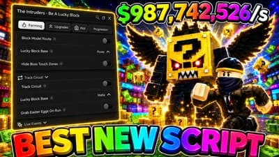 Auto Farm · Plot Auto · Upgrades · Progression & More