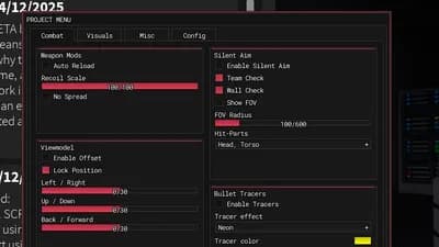 Project Menu screenshot 1