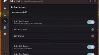 [KEYLESS] Orbix Hub | Auto Farm, Buy Seeds, Eggs & More!