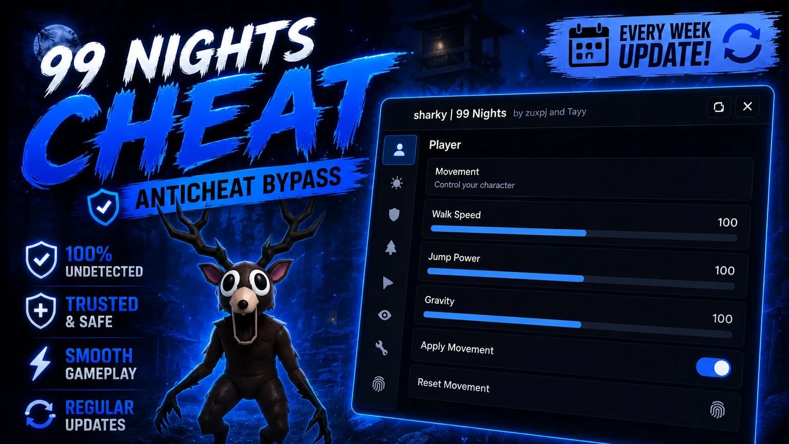 sharky hub |  nights in the forest