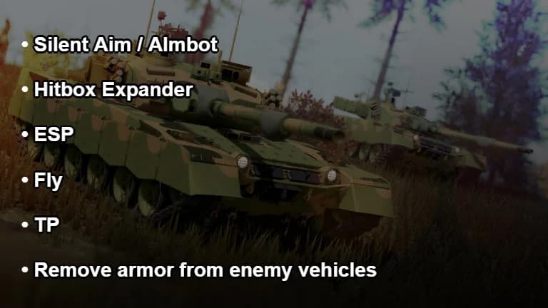 Silent Aim Hitboxes ESP Fly Teleport Anti Armor Undetected