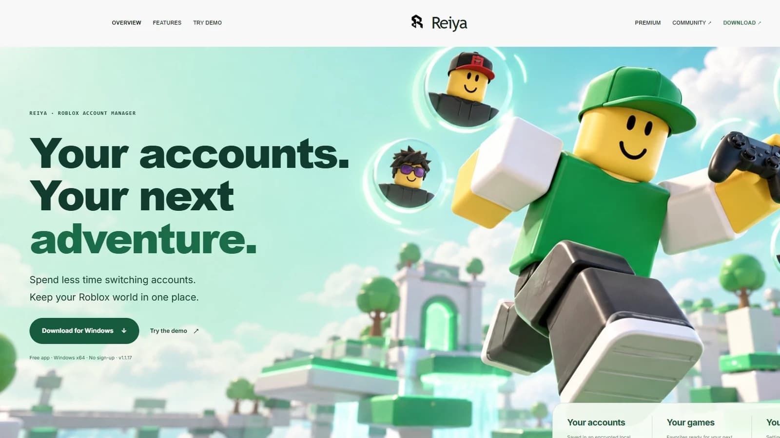 Reiya Account Manager | This Isn't Just Another Roblox Accou