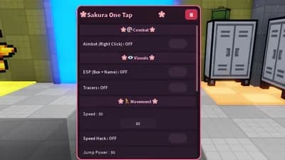 Sakura One Tap [NO KICK] Aimbot, ESP, Fly, Speed, Jump