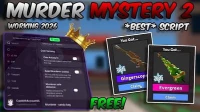 Murder Mystery 2 Keyless AutoFarm Aimbot Esp Kill All (Safe)