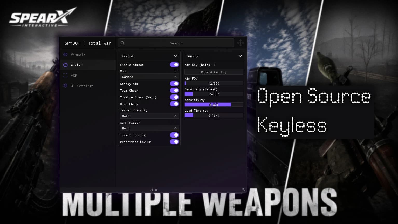 SPYBOT [V1] - BEST KEYLESS/OPEN SOURCE