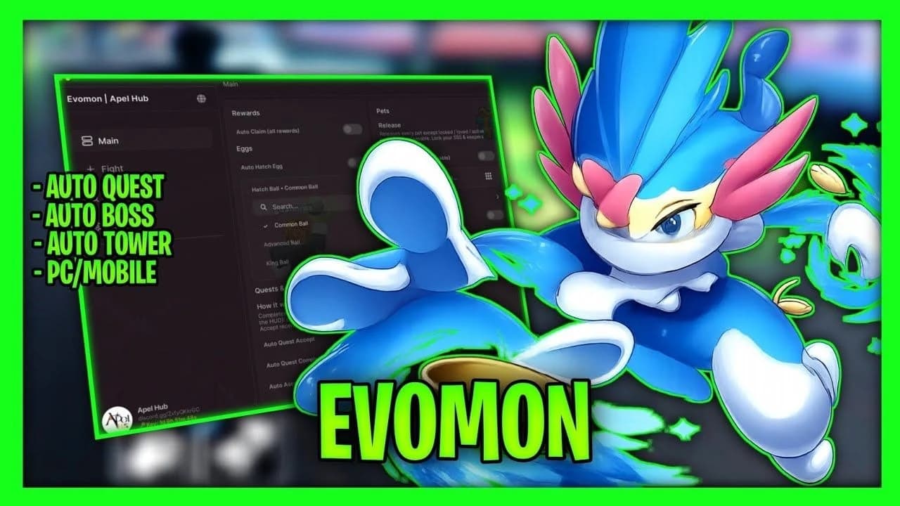 Best Evomon Script | Auto Cath, Auto Quest And More
