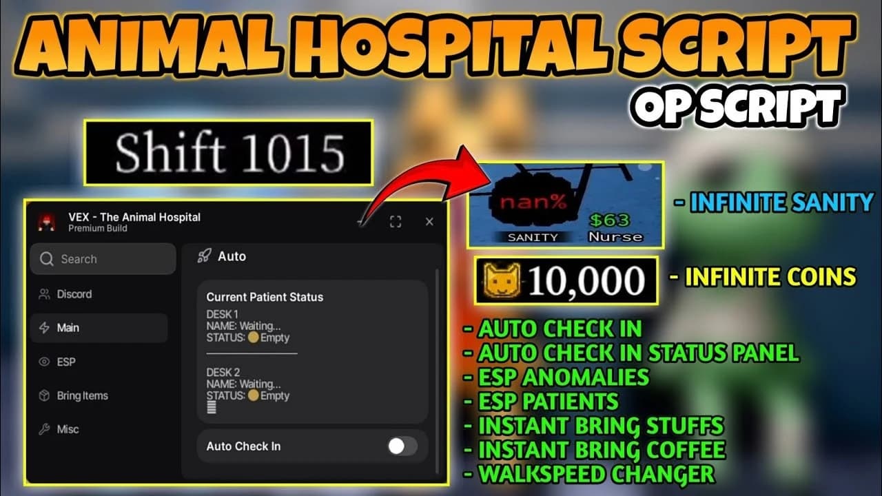 ANIMAL HOSPITAL SCRIPT BY VEX