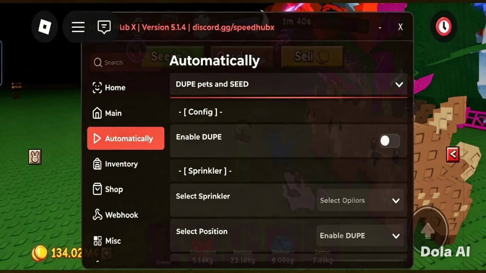 SpeedHubX | Grow a Garden 2 DUPE NEW ROLLBACK