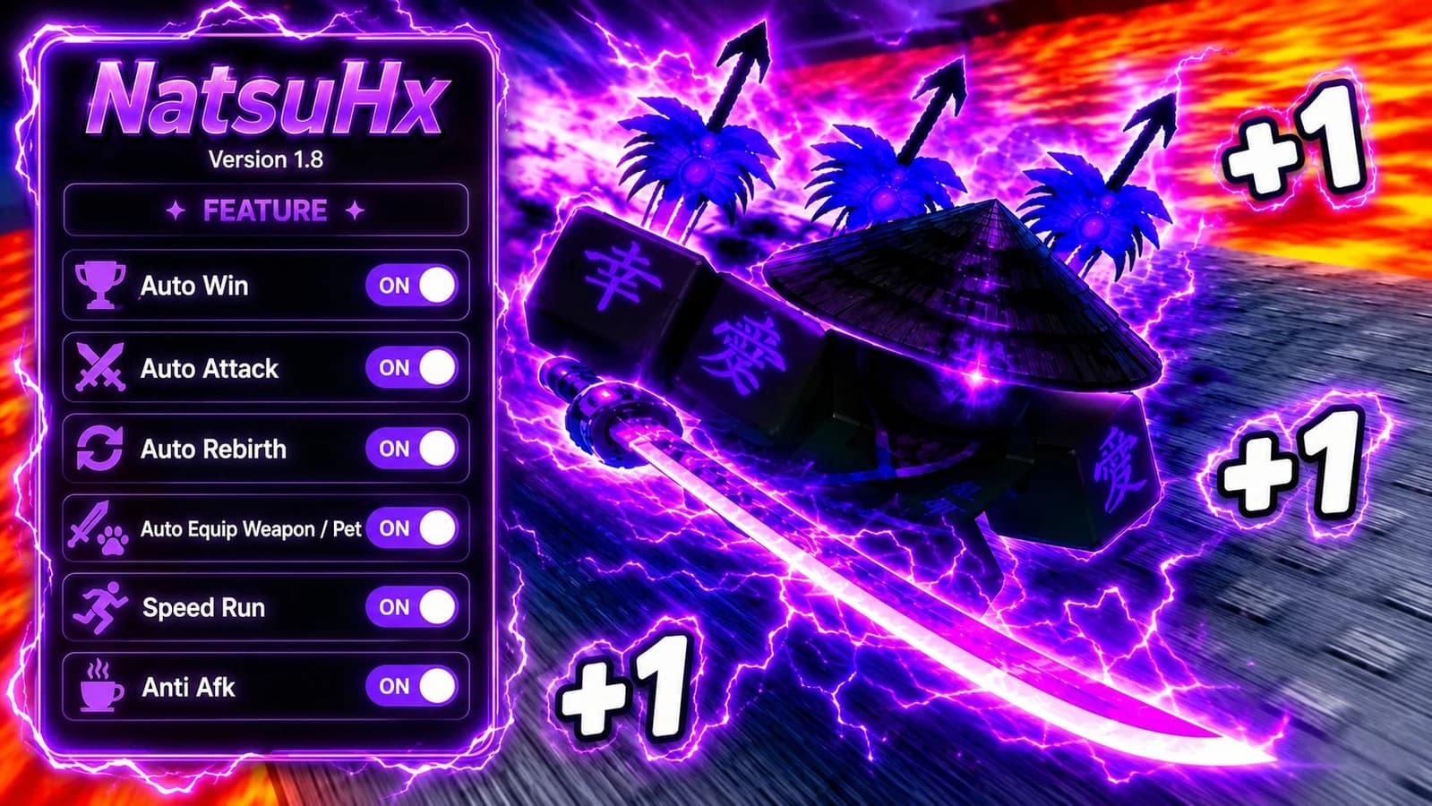 [⛩️] +1 Katana Evolution | Auto Win Thropy | Auto Attack