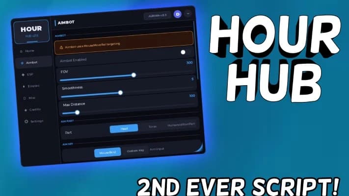 Hour Hub I Fly I Freecam I ESP I and More