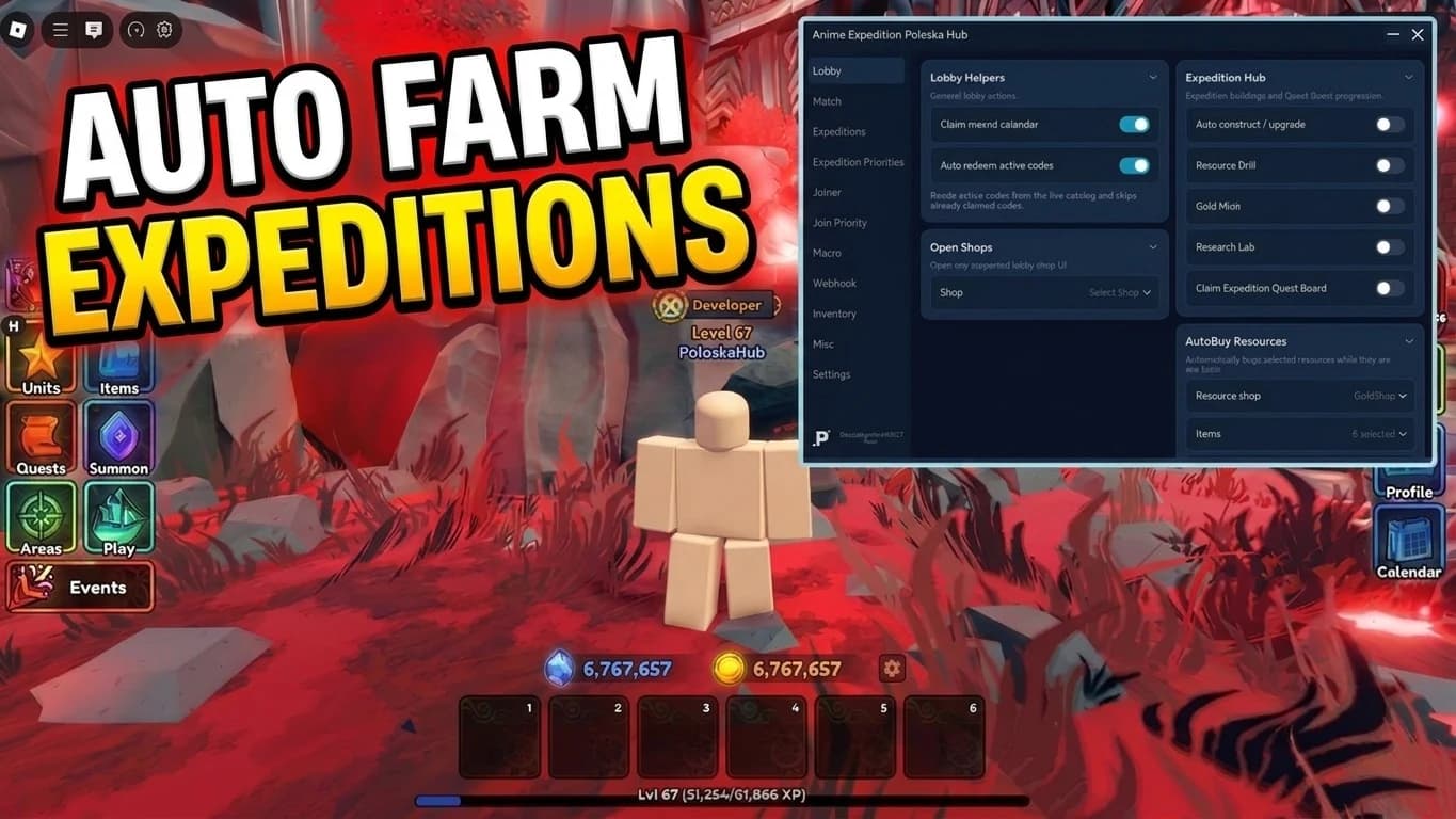 Poloska Hub | Expeditions Mode Autofarm
