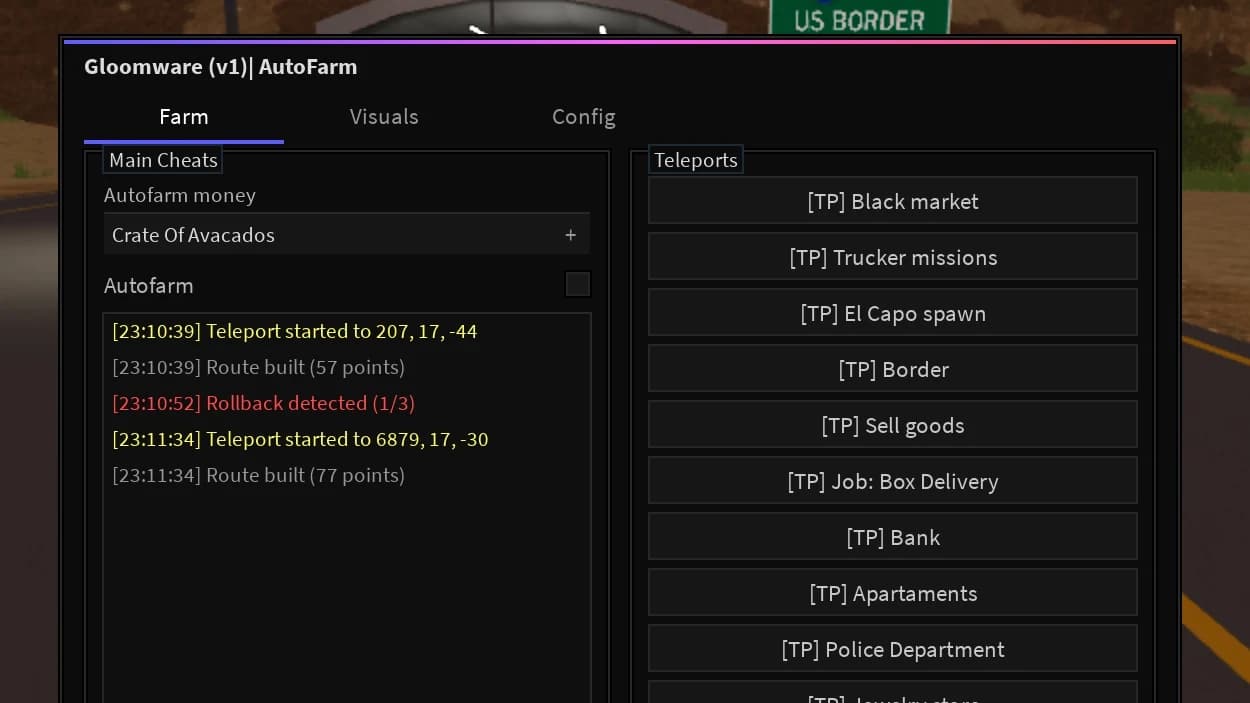 Auto Farm, ESP, Teleport script | Gloomware