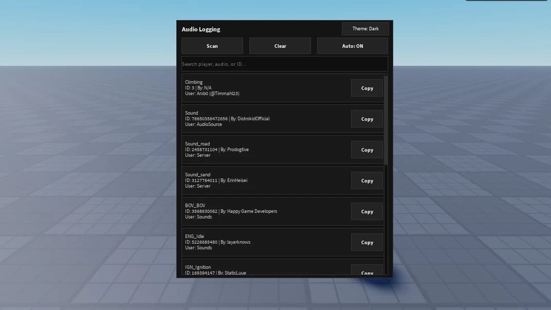 Boombox logging
