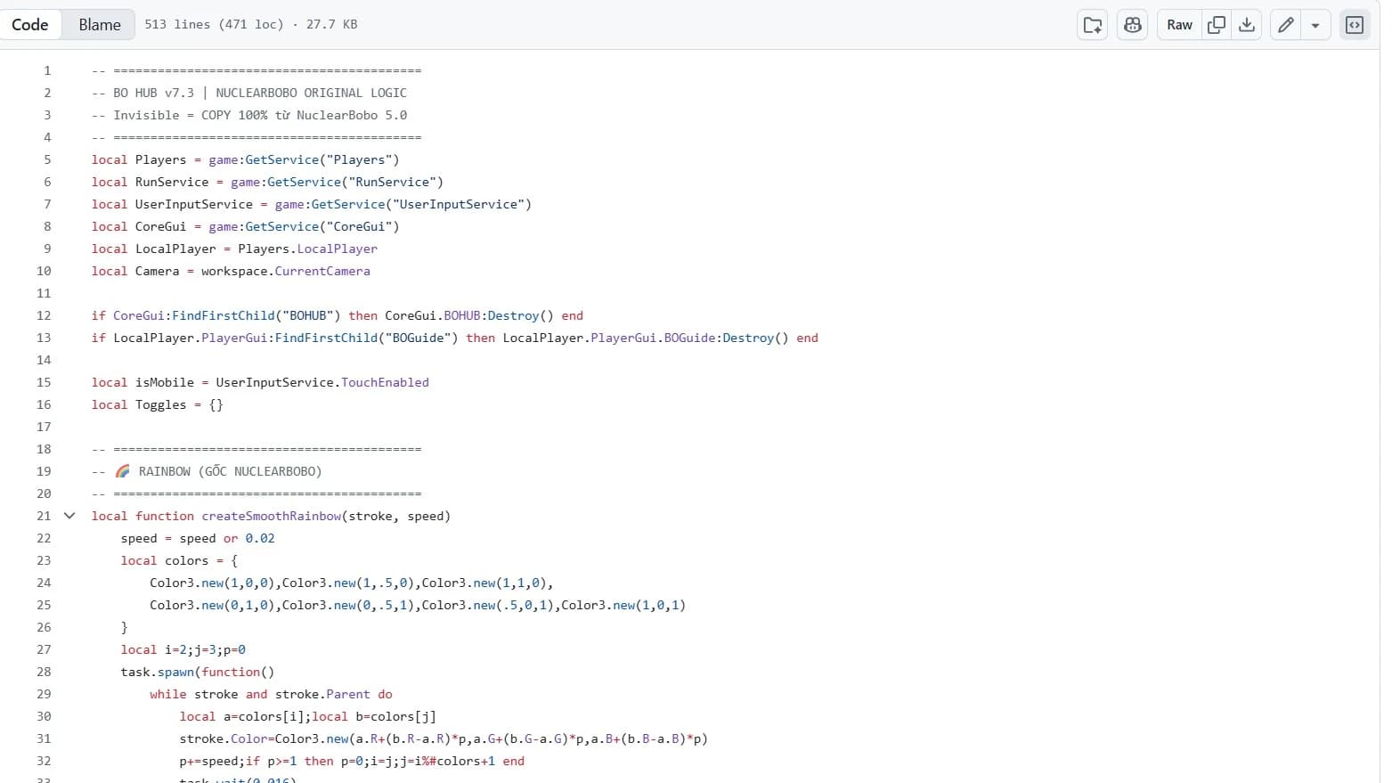 Aim, esp, hitbox,.. universal script and have soucure github