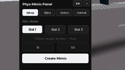 Mimics (aka minions) Just a baseplate
