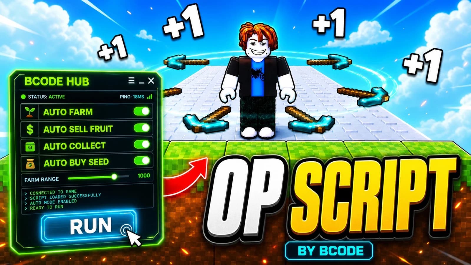 +1 Pickaxe Sword Escape AUTO FARM OP SCRIPT - BCODE HUB 