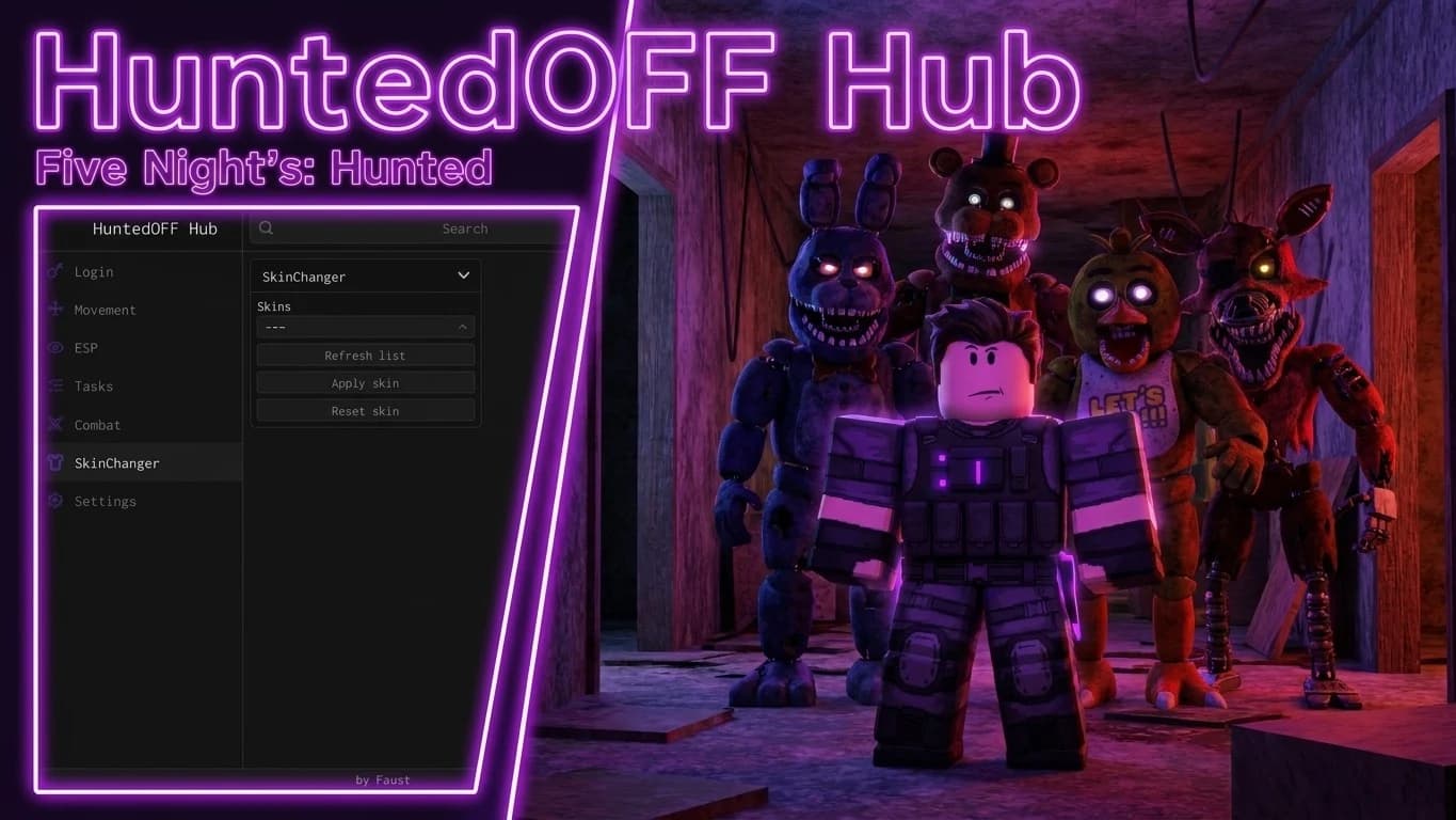 HuntedOFF | SkinChanger, AutoAttack, Tasks