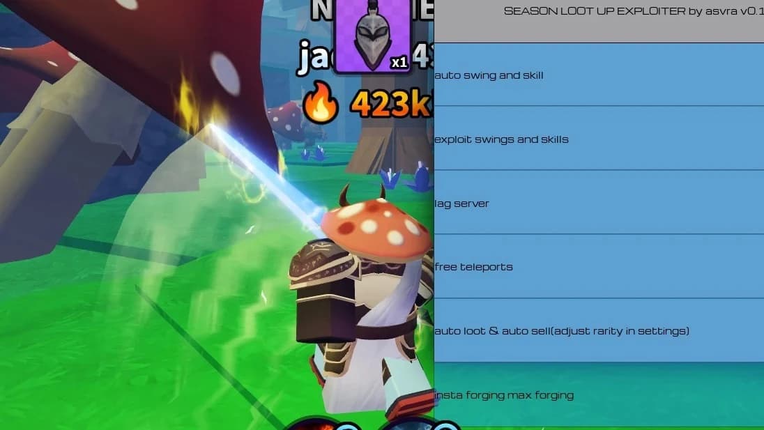  loot up exploiter (free)  AURA & DMG EXPLOIT ASVRA HUB