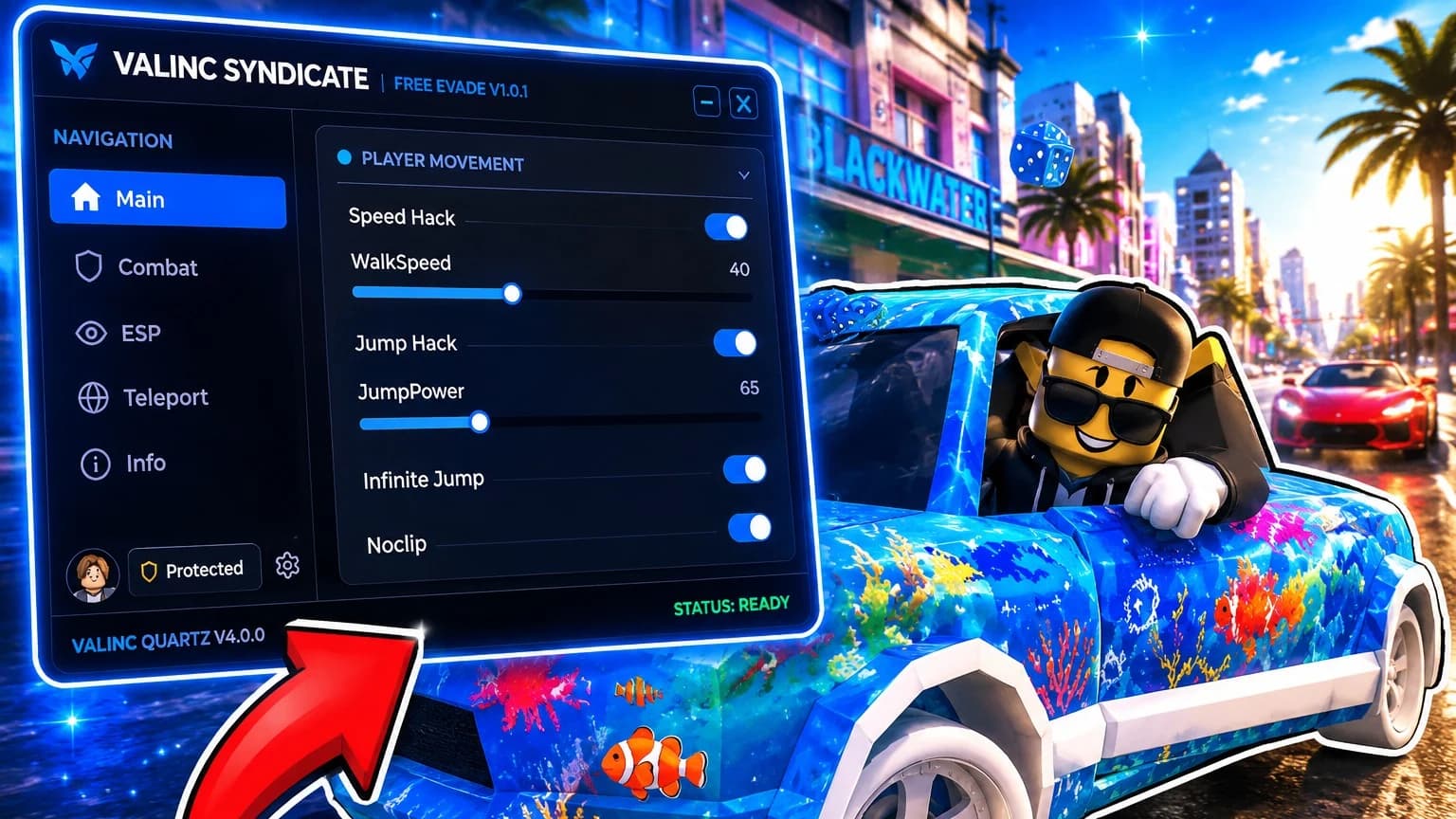 [OP] Evade v1.0.1 - Fast RUN, Nextbot Detected, Auto Collect
