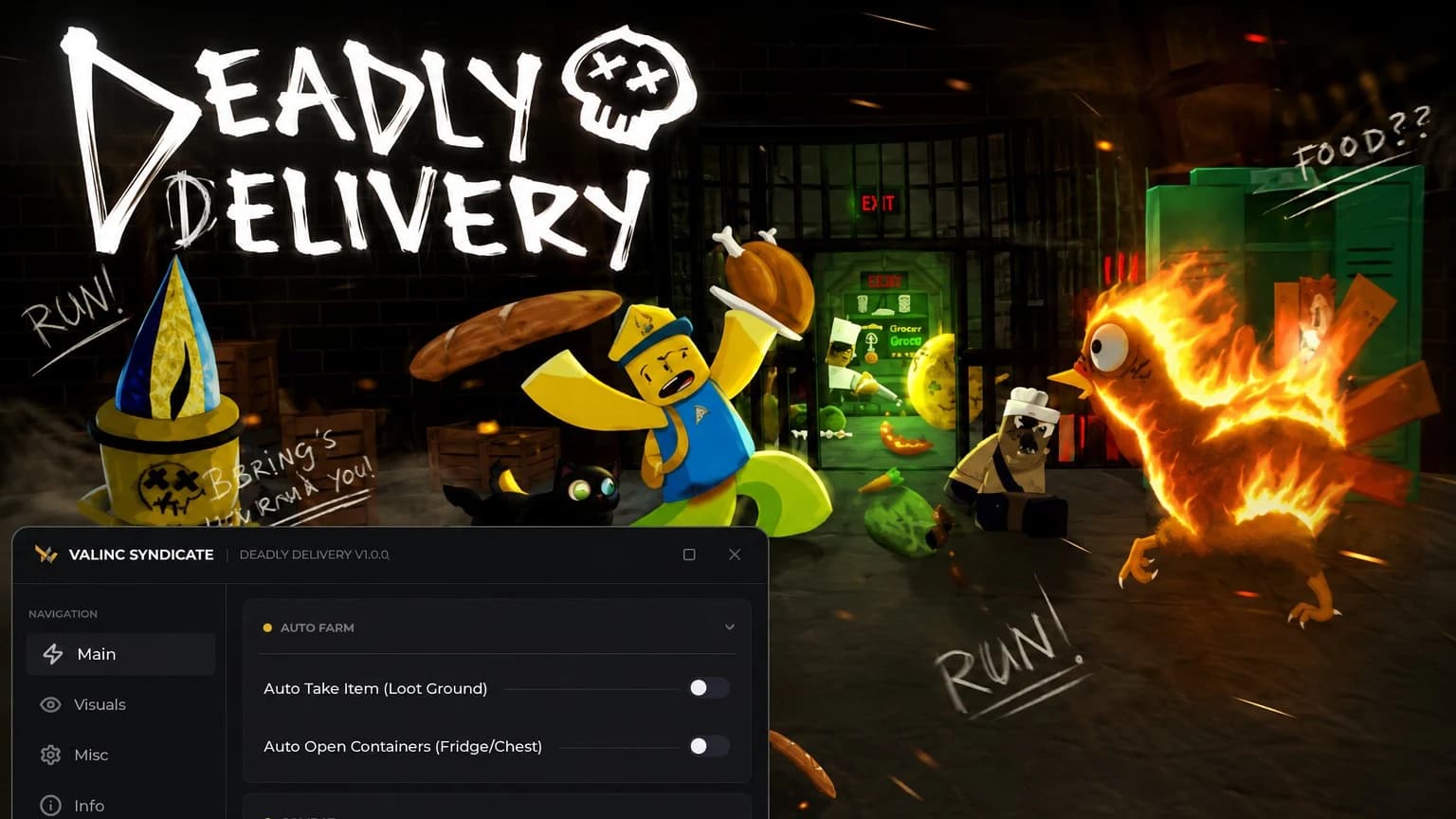 [OP] Deadly Delivery v1.0.2 - Auto Loot, AFK FARMING
