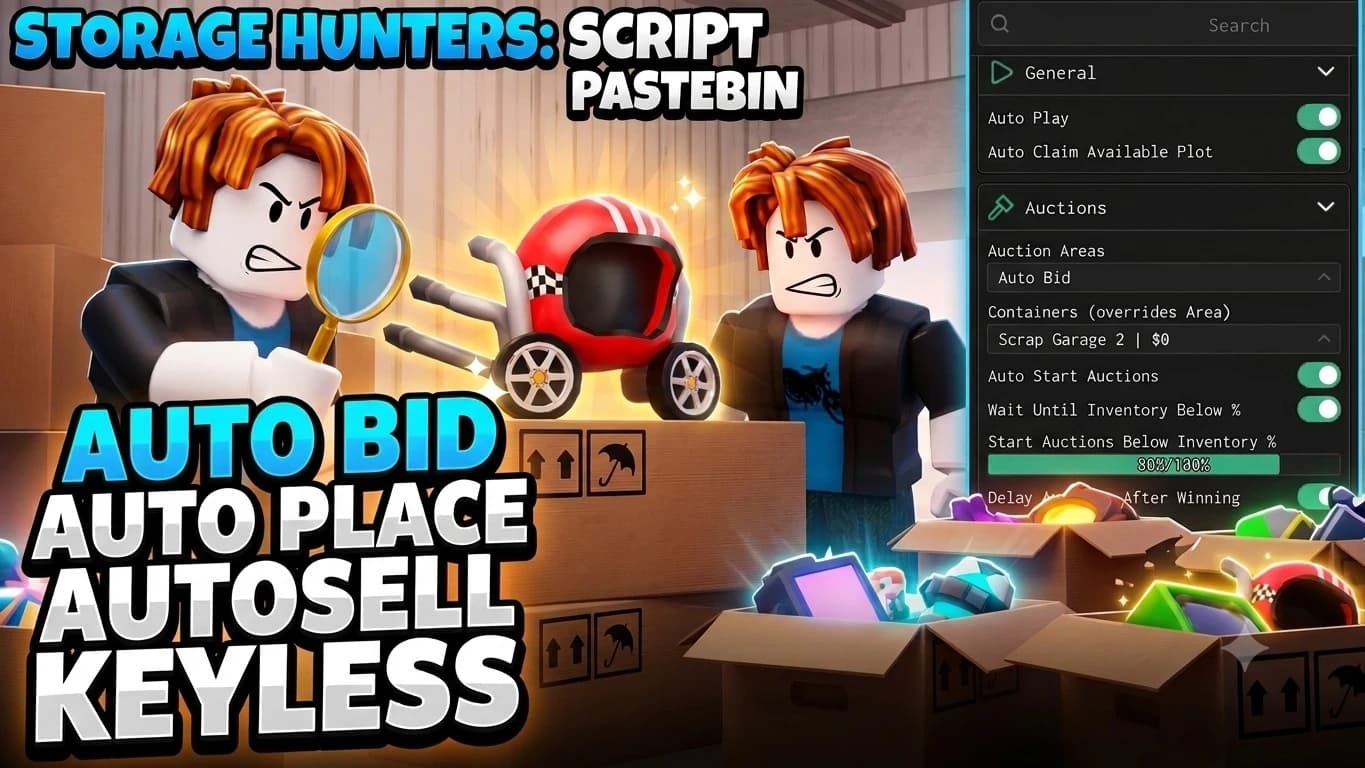 KEYLESS | PASTEBIN | AUTOFARM | AUTO AUCTION AND MORE