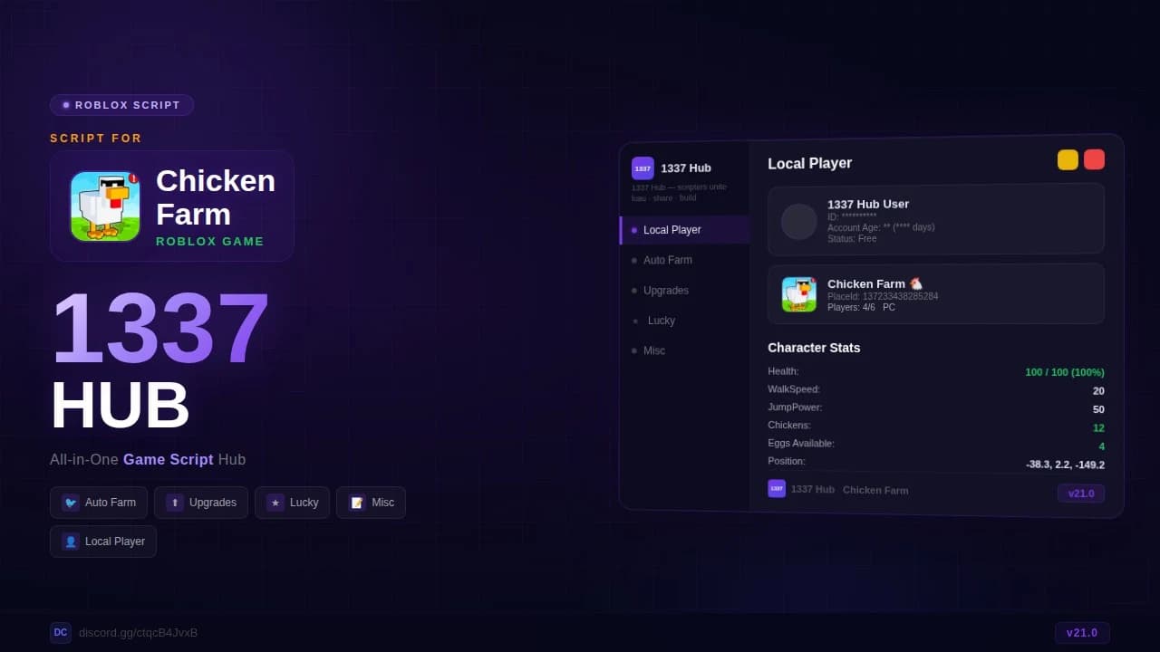 [ KEYLESS/NO KEY ] CHICKEN FARM