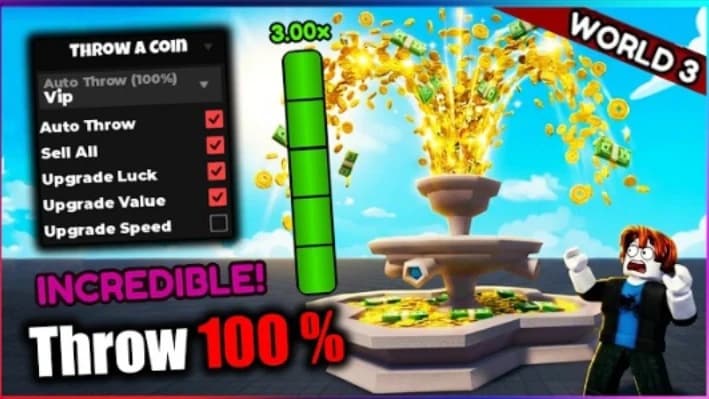[UPD🍀] Throw a Coin Script - THROW 100%, ADD VIP ZONE