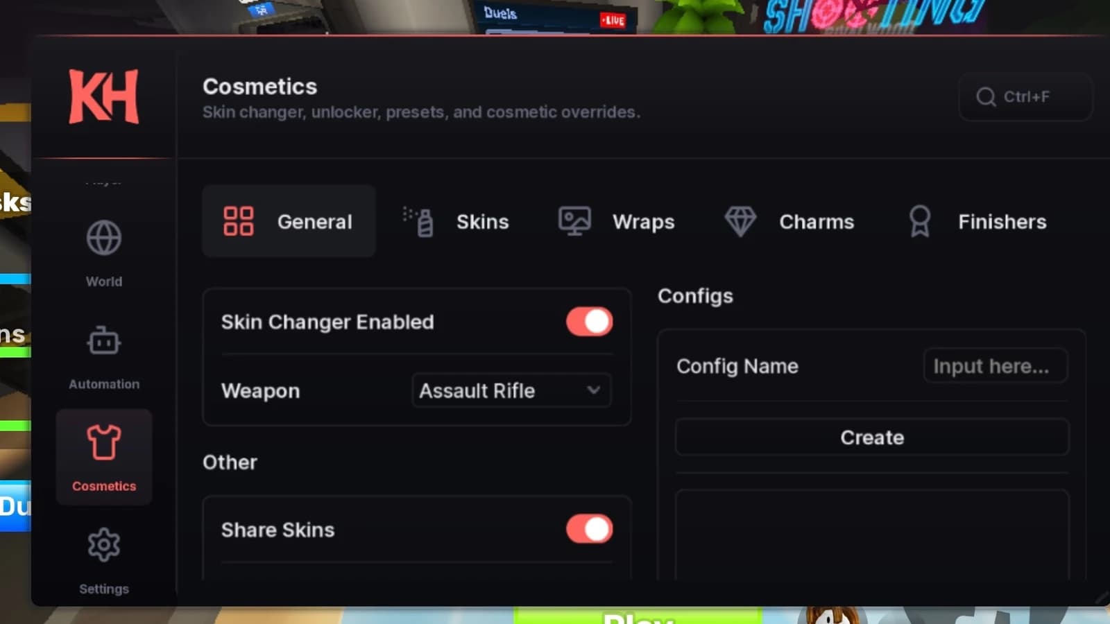 SKIN CHANGER AND MORE