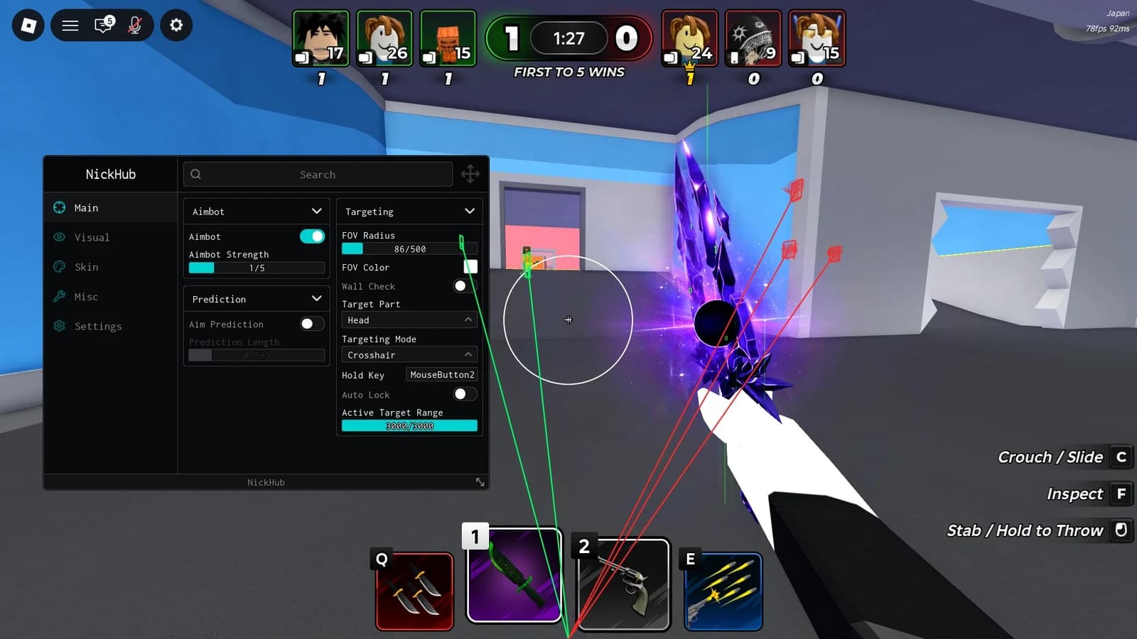 NICKHUB | AUTO LOCK ENEMY | SKIN CHANGER | BIG HEAD AND MORE