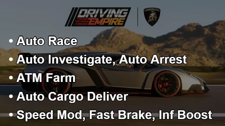 Auto Race Auto Arrest ATM Farm Auto Deliver Car Mod