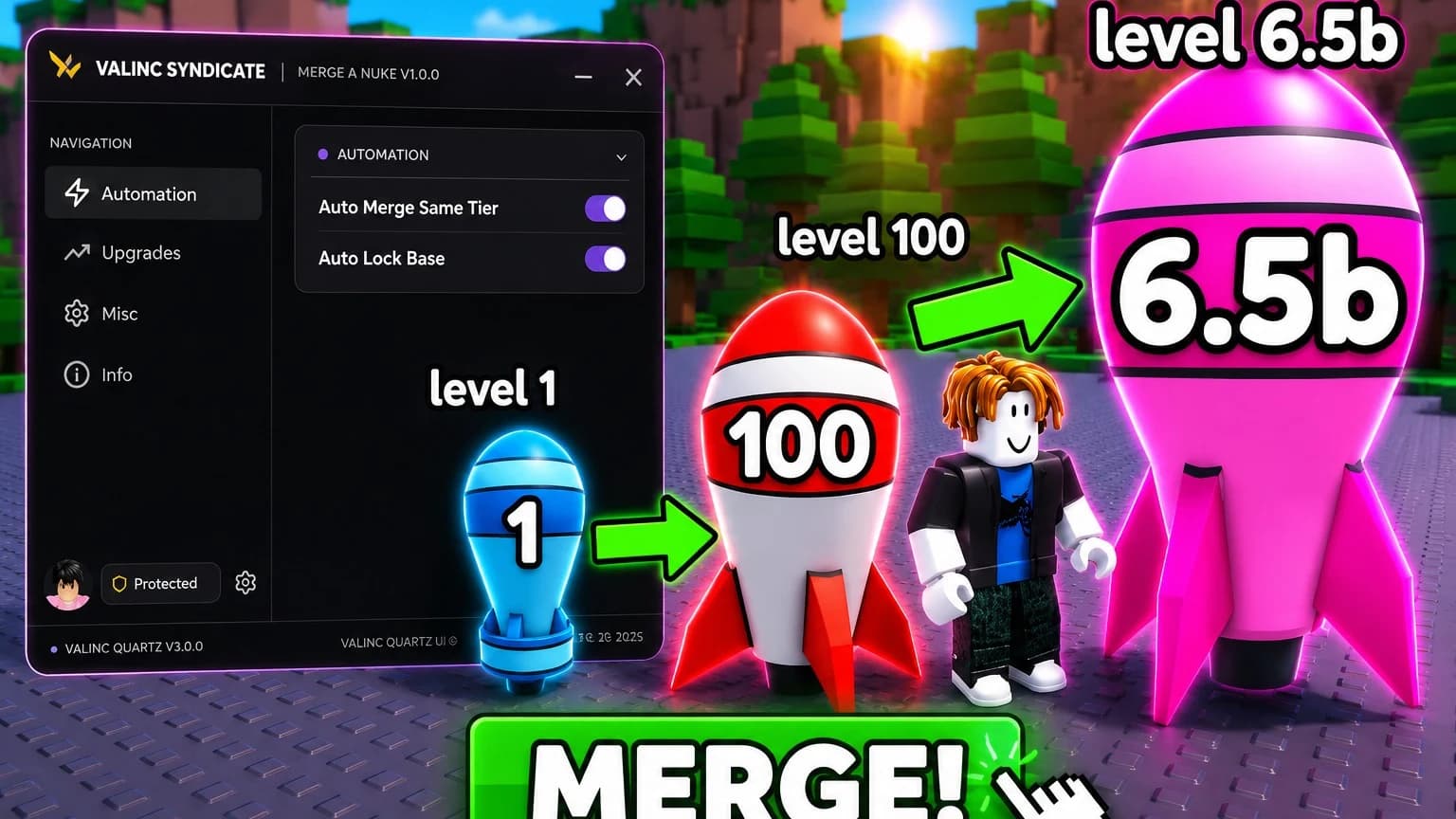 [OP] Merge A Nuke Script v1.0.3 - Auto Attack Player - Comma