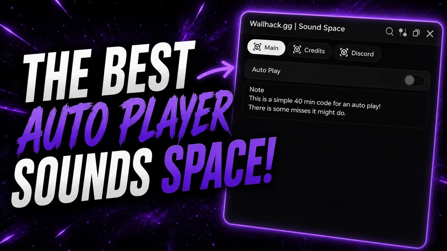 Auto player for Sound Space mobile supported!!