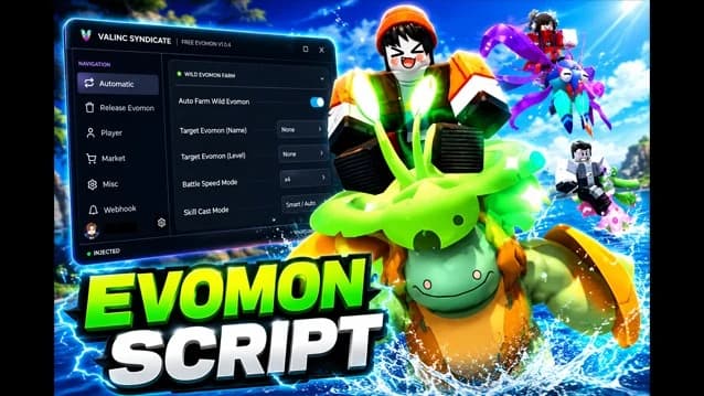 [OP] Evomon v1.0.8 - Auto Farm, Auto PVP, Auto Dungeo