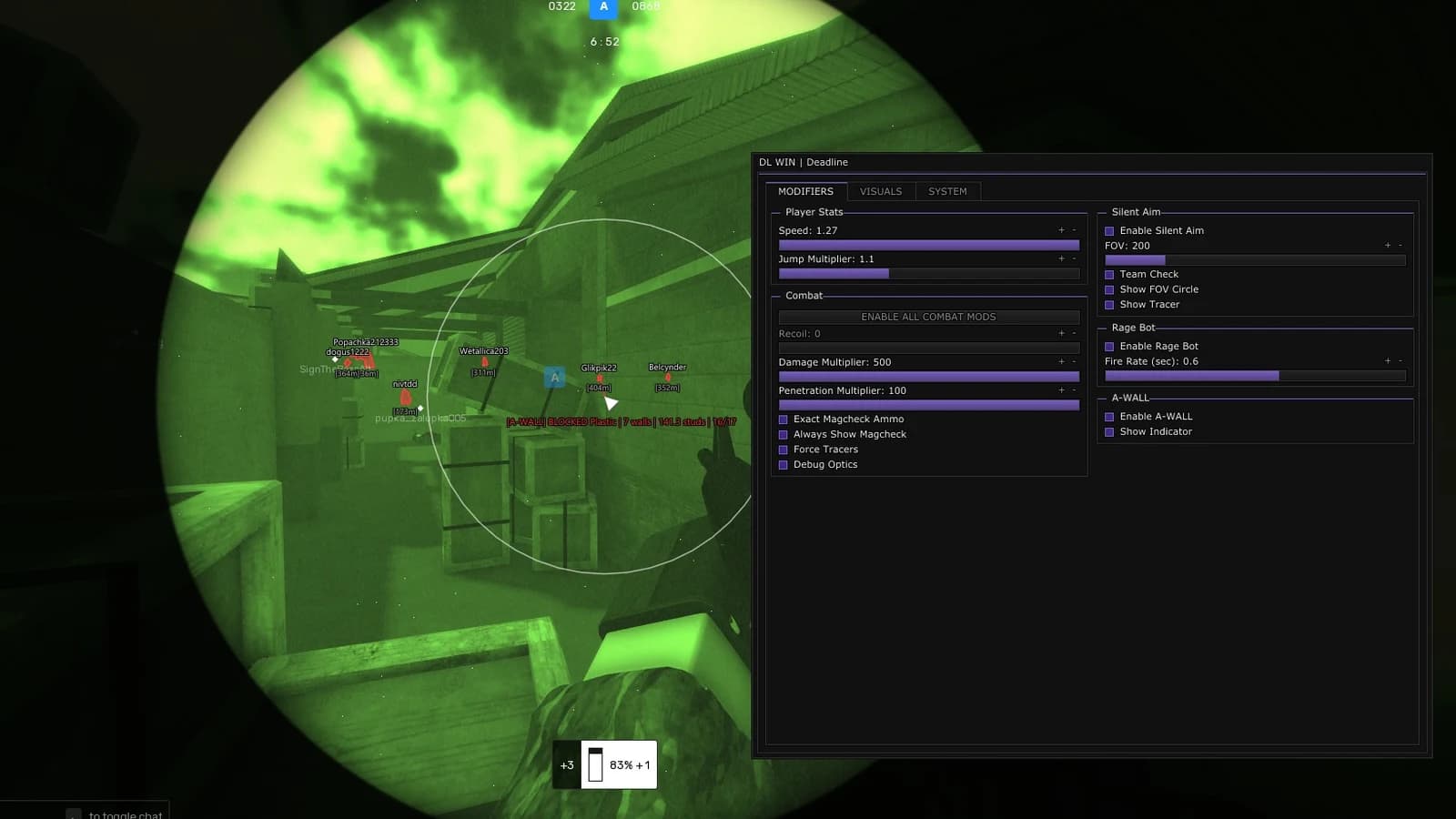 dl.win silent aim, hit sounds, speed multiplier, undetected